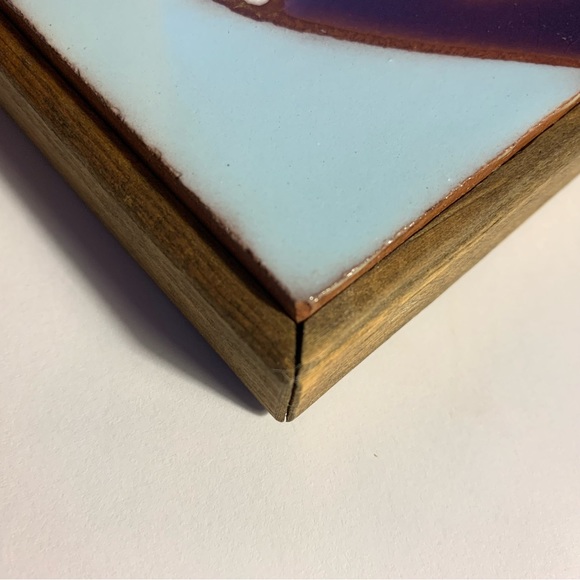 vintage Territorial Tile Trivet Southwestern Santa Fe NM Adobe Home Mountains - Picture 4 of 5